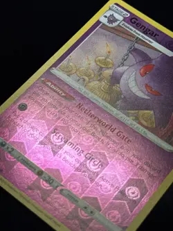 Gengar 066/196 SWSH Lost Origin Rare Reverse Holo Pokemon Card NM - Image 5