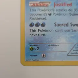 Pokemon Keldeo XY191 XY Promo Holo Basic 90 HP English TCG Card - Image 3