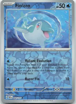 Finizen 60/197 060/197 Reverse Holo SV03: Obsidian Flames Pokemon Card NM - Image 1