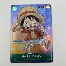 One Piece Monkey D. Luffy Card P-037 1st Anniversary Stamped Foil - English NM - Image 3