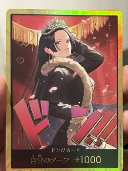 Bandai One Piece Card Game Boa Hancock DON!! GoldCard Foil JP - Image 1