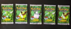 Vintage 1999 & 2000 POKEMON WOTC Assorted Booster Pack Wrapper Lot -Art Only - Image 2