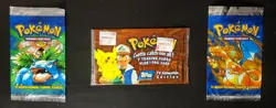 Vintage 1999 & 2000 POKEMON WOTC Assorted Booster Pack Wrapper Lot -Art Only - Image 4