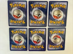 Pokemon Base Set Holo Lot 6 Cards WOTC Vintage Gyarados Chansey Clefairy /102 - Image 2