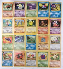 Vintage Pokemon Lot Of 20 WOTC Base Set Jungle Fossil Lot Unlimited MP - Image 1