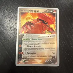 Pokemon TCG Team Magma's Groudon 9/95 World Championship Holo Rare 100 HP Engli… - Image 1