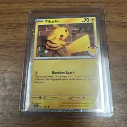 Pokemon TCG Pikachu Cosmos Holo Rare Card 051/162 2026 Pokemon Day - Image 1