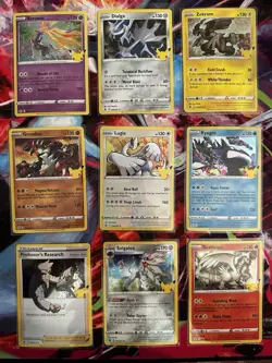Pokemon 25th Anniversary Lot Reshiram Zekrom Xerneas Lugia Dialga Kyogre NM - Image 1