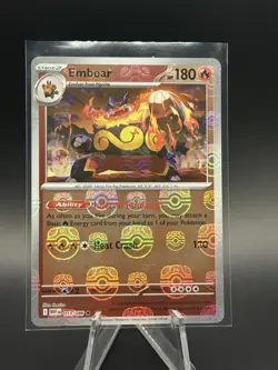 Emboar Master Ball Reverse Holo 013/086 White Flare Pokemon TCG - Image 1