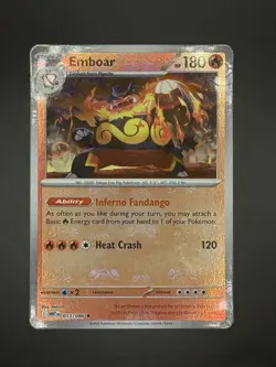 Emboar Master Ball Reverse Holo 013/086 White Flare Pokemon TCG - Image 2