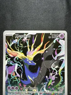 Xerneas 91/86 Illustration Rare Pokemon Chaos Rising NM 2 - Image 2