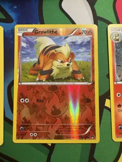 Pokemon TCG BREAKpoint - Growlithe Drop 10/122 Reverse Holo/Regular Arcanine LP - Image 2