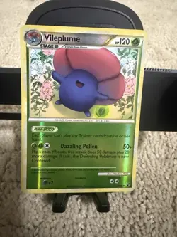 Pokemon Vileplume 24/90 HGSS Undaunted Reverse Holo Rare TCG LP/NM - Image 1