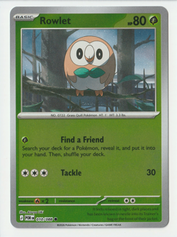 Rowlet 010/088 - Perfect Order - Reverse Holo - Pokemon TCG - NM - Image 1