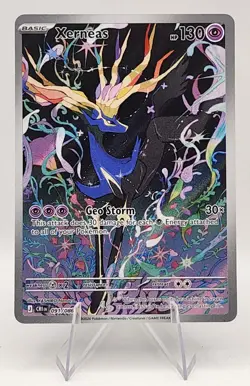 Pokemon TCG Xerneas Illustration Rare Full Art Holo HP130 091/086 Chaos Rising - Image 1