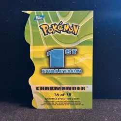 2004 Topps Pokemon Advanced Challenge Die Cut Charmander 16/18 NM VERY RARE!! - Image 2