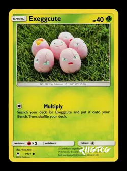 Exeggcute 1/131 Forbidden Light NM Pokemon - Image 1