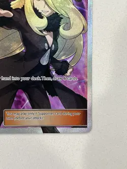 Pokemon TCG Cynthia Ultra Prism 148/156 Full Art Holo Trainer UR - Image 5