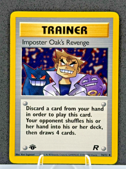 Pokemon: 1st Edition-Imposter Oak's Revenge 76/82 -Uncommon (LP) -Team Rocket - Image 1