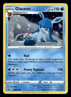 Glaceon SWSH192 Sword & Shield Promo Holo Pokemon NM - Image 1