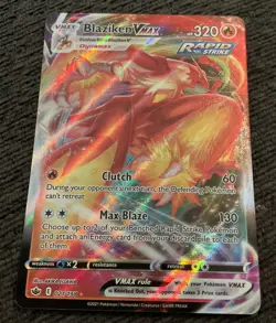 Pokemon Blaziken VMAX Chilling Reign 021/198 Holo VMAX Rare Holo Mint Pack Fresh - Image 1