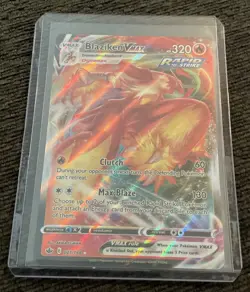 Pokemon Blaziken VMAX Chilling Reign 021/198 Holo VMAX Rare Holo Mint Pack Fresh - Image 3