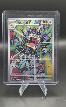 Pokemon Loudred Illustration Rare Holo SV04 Paradox Rift 212/182 100 HP EN - Image 1