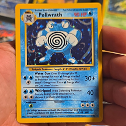 Pokemon TCG Poliwrath 13/102 Base Set Holo Rare Wizards 1999 English 90 HP - Image 1