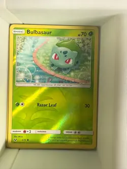 Bulbasaur 1/73 Common Shining Legends Pokemon Reverse Holo Near Mint - Image 1