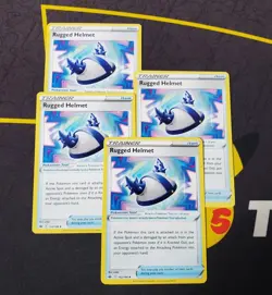 4x Pokemon TCG Rugged Helmet Chilling Reign 152/198 Uncommon NM/M Playset - Image 1
