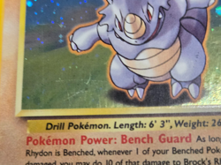 Pokemon Brock's Rhydon 2000 Pokemon Gym Heroes Holo Card LP - Image 4