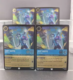 Disney Lorcana Judy Hopps - On the Case 137/204 Whispers in Well 4 Cards Foil - Image 1