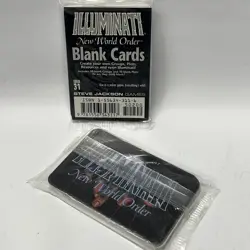 2 Packs ILLUMINATI NEW WORLD ORDER Blank Card Booster Pack CCG TCG Steve Jackson - Image 1