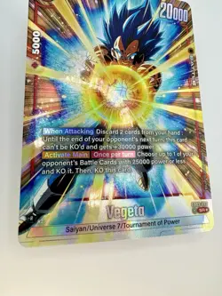 Dragon Ball Super Card Game Fusion World Vegeta FB03-020 SR* Alt Art DBS TCG NM - Image 3