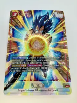 Dragon Ball Super Card Game Fusion World Vegeta FB03-020 SR* Alt Art DBS TCG NM - Image 4