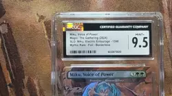 MTG Miku, Voice of Power #1598 Foil Borderless Secret Lair Drop CGC 9.5 Mint+ - Image 2