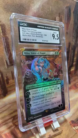 MTG Miku, Voice of Power #1598 Foil Borderless Secret Lair Drop CGC 9.5 Mint+ - Image 3