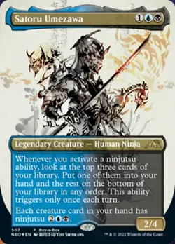 MTG Satoru Umezawa - Foil - Buy-A-Box Promo, NM-Mint, English Promo: Buy-a-Box - Image 1