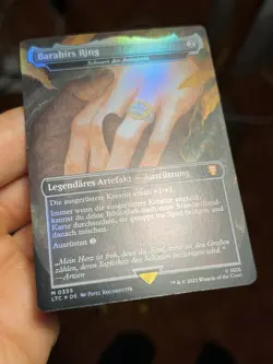 GERMAN Foil NM Ring of Barahir Sword of the Animist Lord of the Rings Mtg (1625) - Image 2