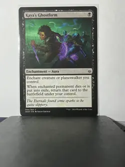Kaya's Ghostform #094/264 Common Enchantment - Aura Ware of the Spark (WAR) - Image 1