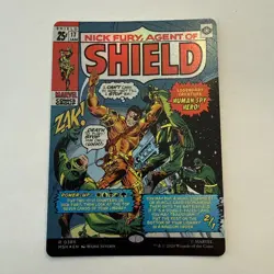 Nick Fury, Agent of SHIELD FOIL Borderless 389 Marvel Super Heroes MSH MTG Mint - Image 1