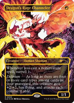 MTG Dragon's Rage Channeler (2053) (NM Raised Foil) [Secret Lair Drop Series] - Image 1