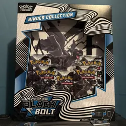 NEW! Pokemon TCG: Scarlet & Violet Black Bolt Binder Collection Factory Sealed - Image 1