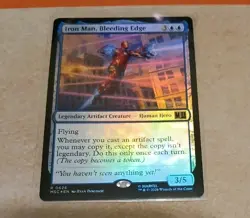 Iron Man, Bleeding Edge FOIL Commander: Marvel Super Heroes MTG MINT 🔥 - Image 1