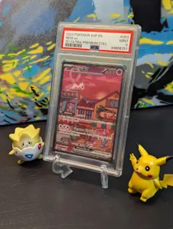 🌆 POKEMON SV BLACK STAR PROMO 151 ULTRA-PREMIUM COLL #053 MEW EX PSA 9 MINT ✨ - Image 1