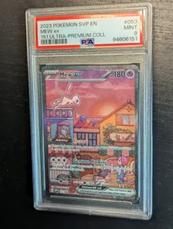 🌆 POKEMON SV BLACK STAR PROMO 151 ULTRA-PREMIUM COLL #053 MEW EX PSA 9 MINT ✨ - Image 2