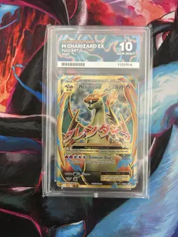 Pokemon TCG M Charizard EX Evolutions Full Art 101/108 Ace 10 - Image 1