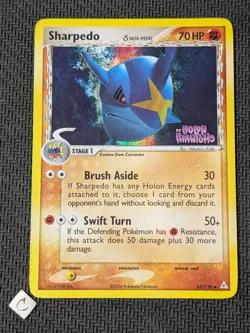 Sharpedo 53/110 - Holon Phantoms Stamped Reverse Holo Pokemon TCG MP - Image 1