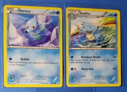 Seadra 31/160, 3x Horsea 30/160 Pokemon card XY Primal Clash NM - Image 1