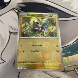Blitzle (Master Ball Pattern) Holo Common SV White Flare 031/086 Pokemon 2025 NM - Image 3